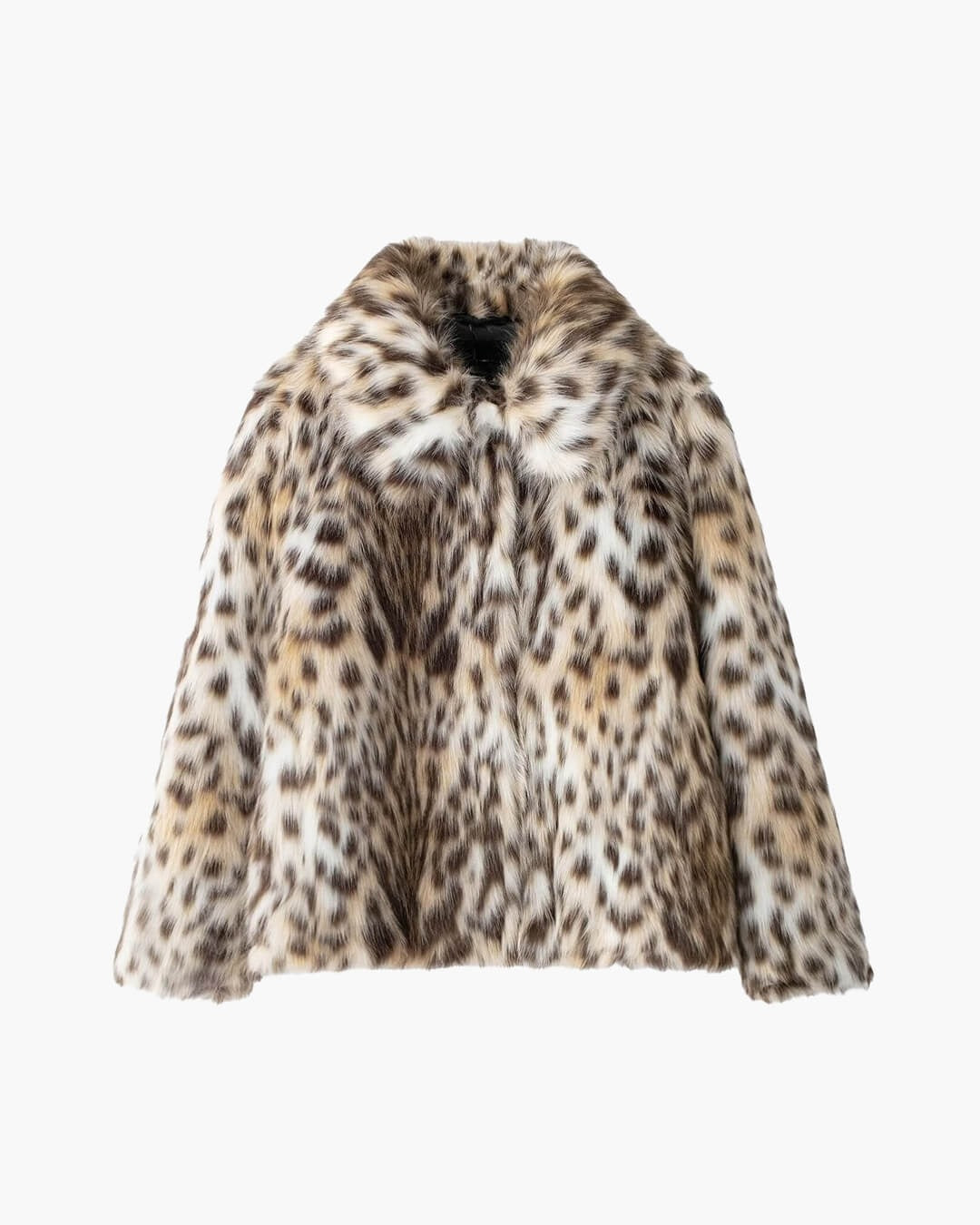 Women’s Luxe Faux Fur Leopard Coat