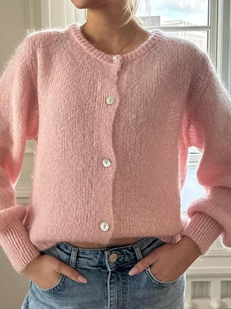 Women’s Classic Button-Up Knit Cardigan - Timeless Everyday Layer