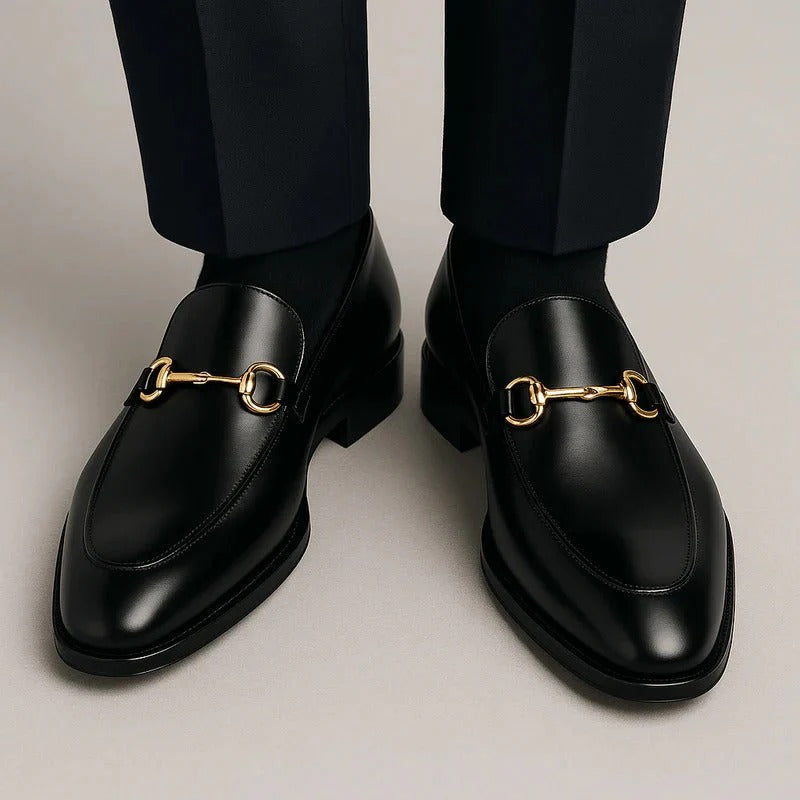 Men’s Classic Horsebit Loafers - Polished Slip-On Dress Shoes