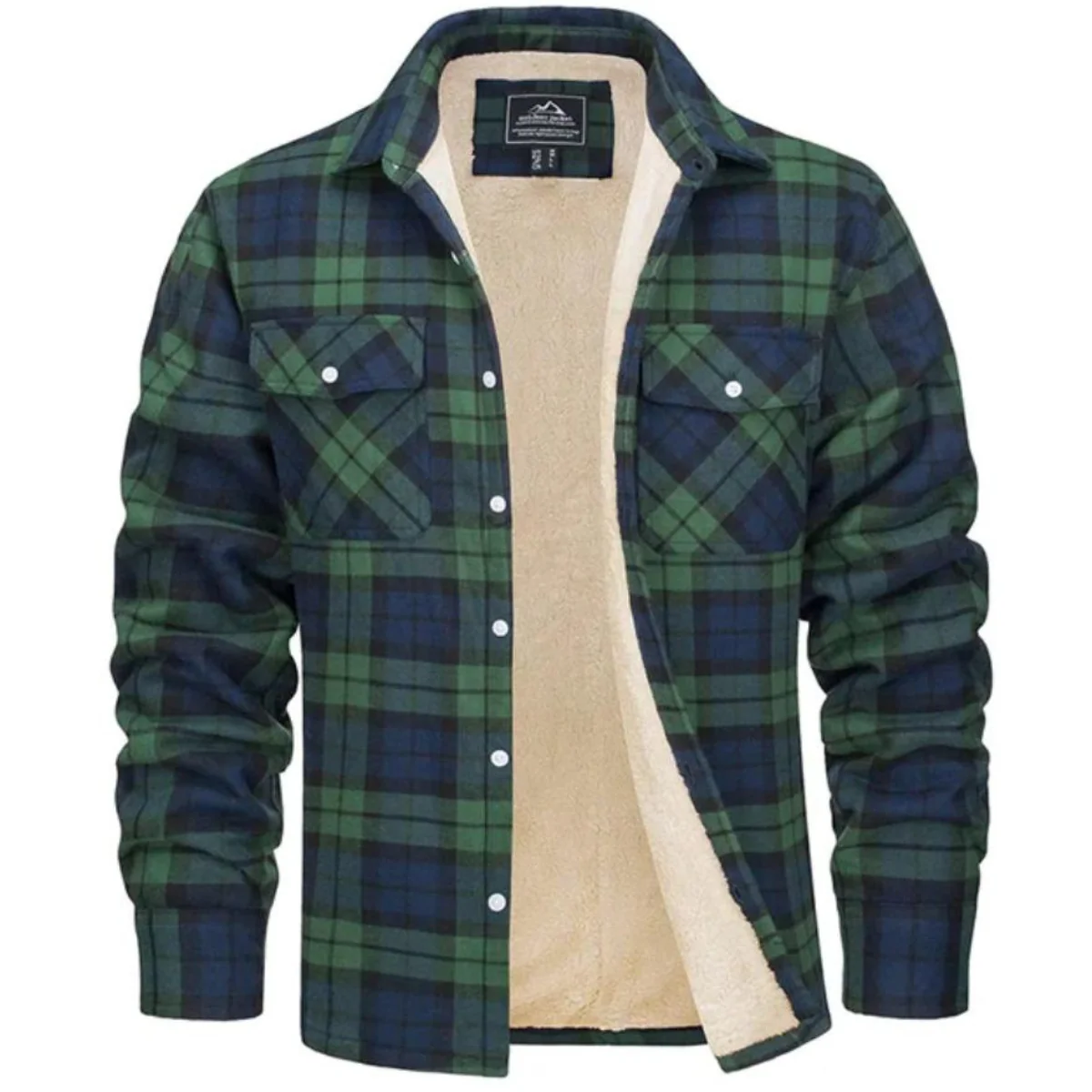 Men’s Alpine Fleece-Lined Plaid Shirt Jacket