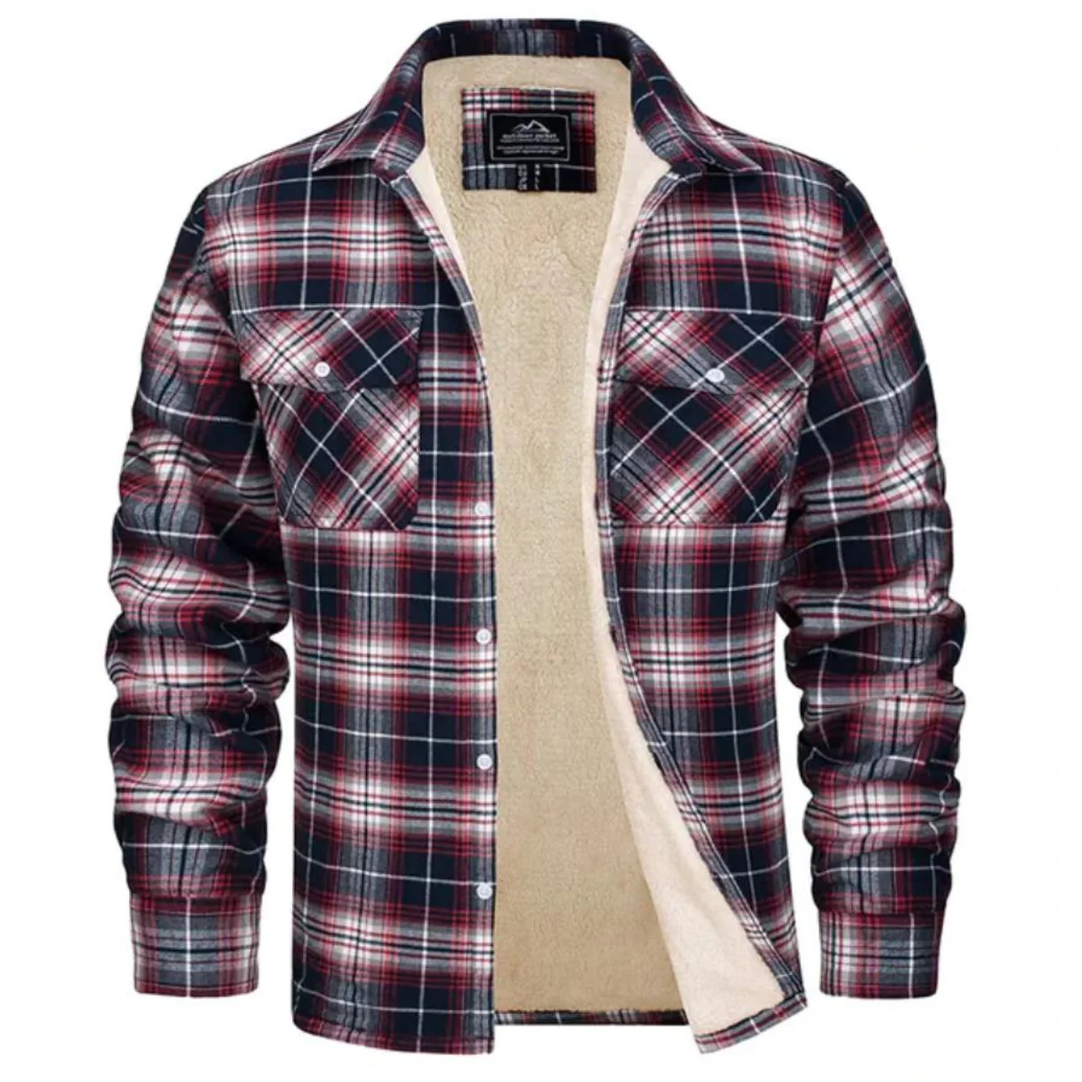 Men’s Alpine Fleece-Lined Plaid Shirt Jacket