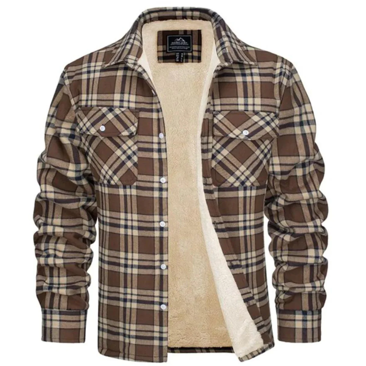 Men’s Alpine Fleece-Lined Plaid Shirt Jacket