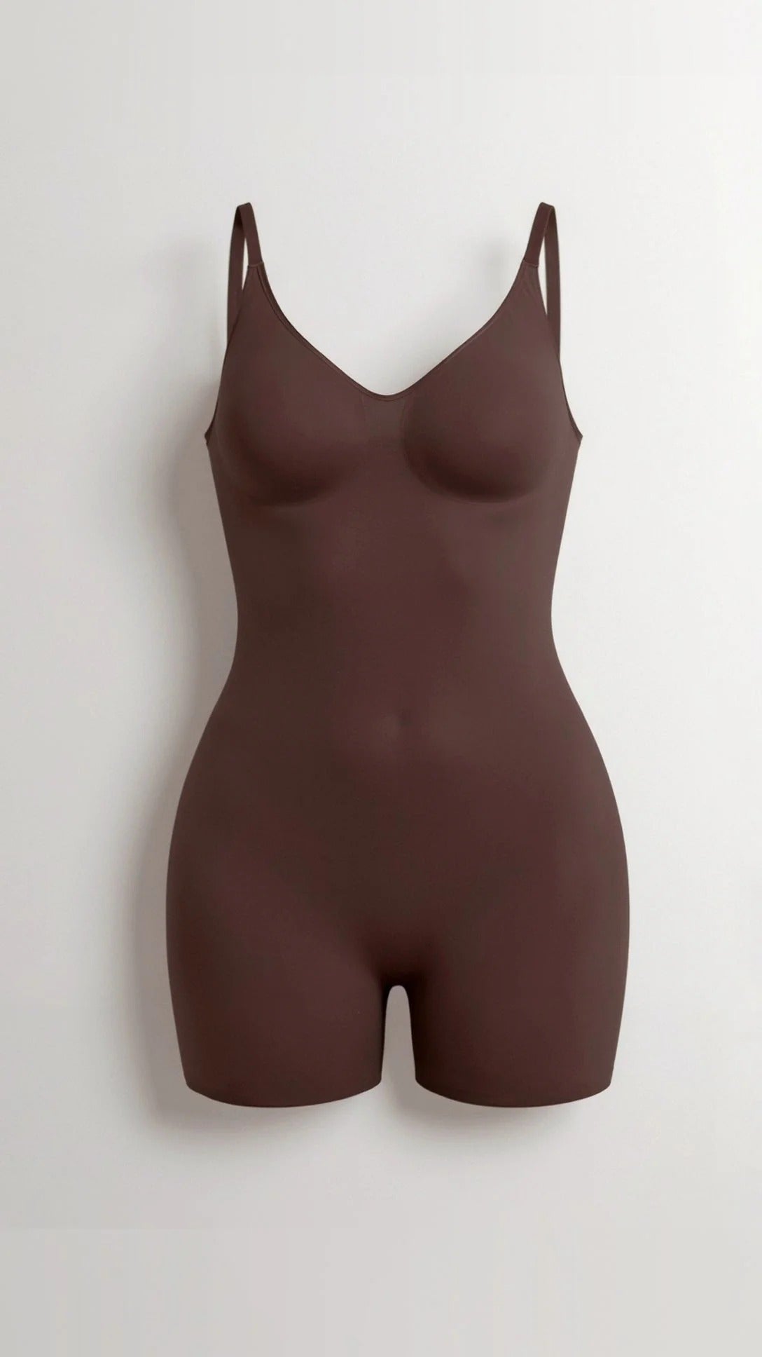 Women’s Seamless Shaping Bodysuit - Mid-Thigh Sculpting Fit