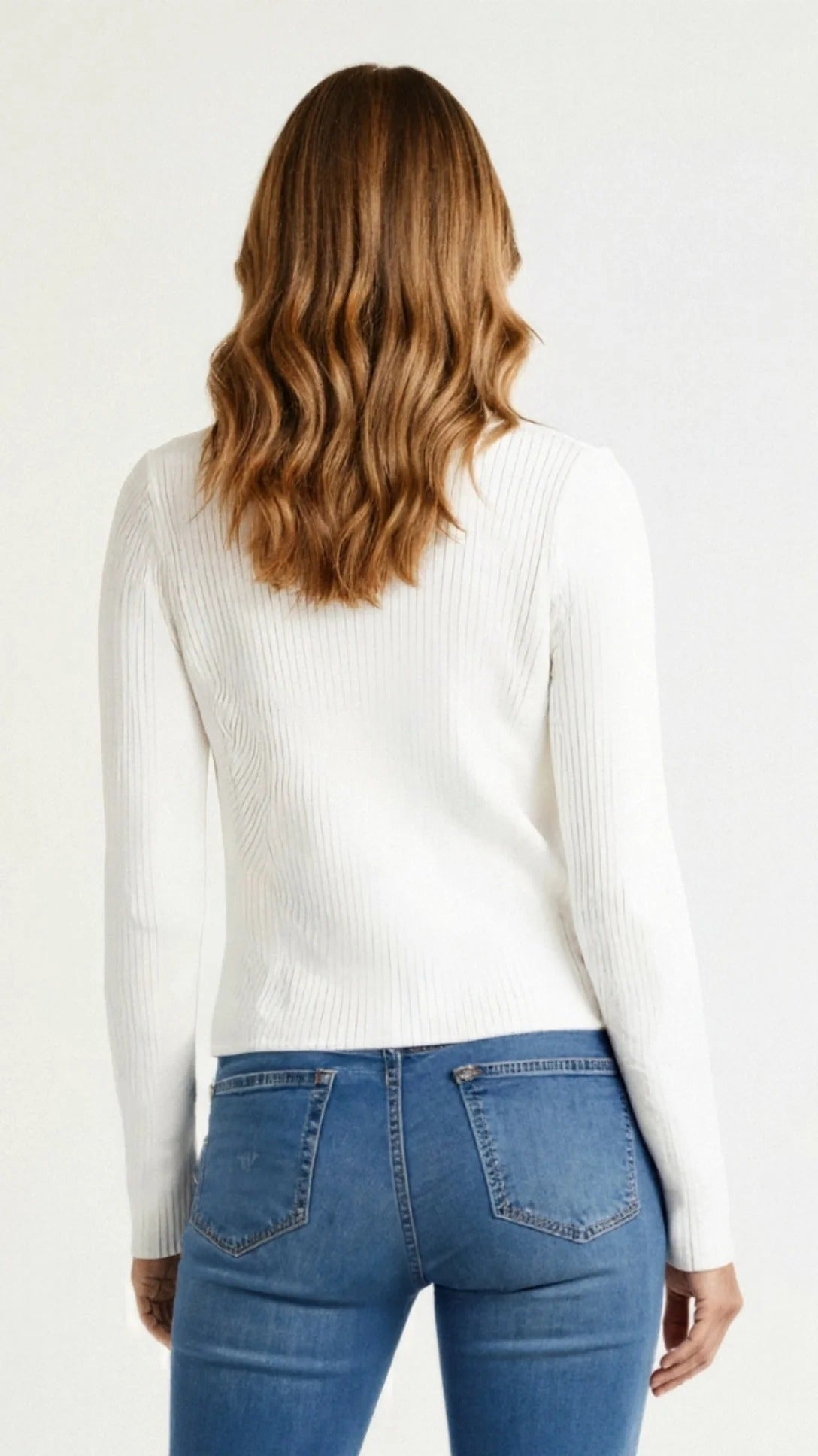 Women’s Ribbed Button-Up Knit Cardigan - Classic Slim Fit Sweater