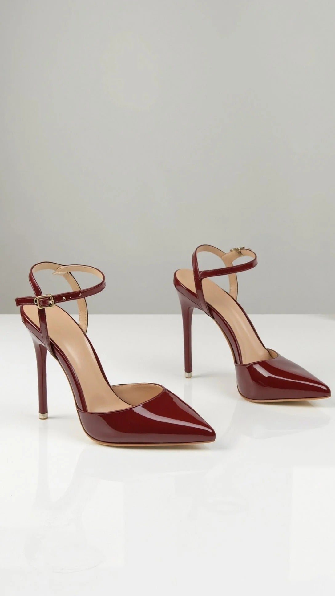 Women’s Ashley Patent Court Heels – Elegant Pointed Toe Stilettos