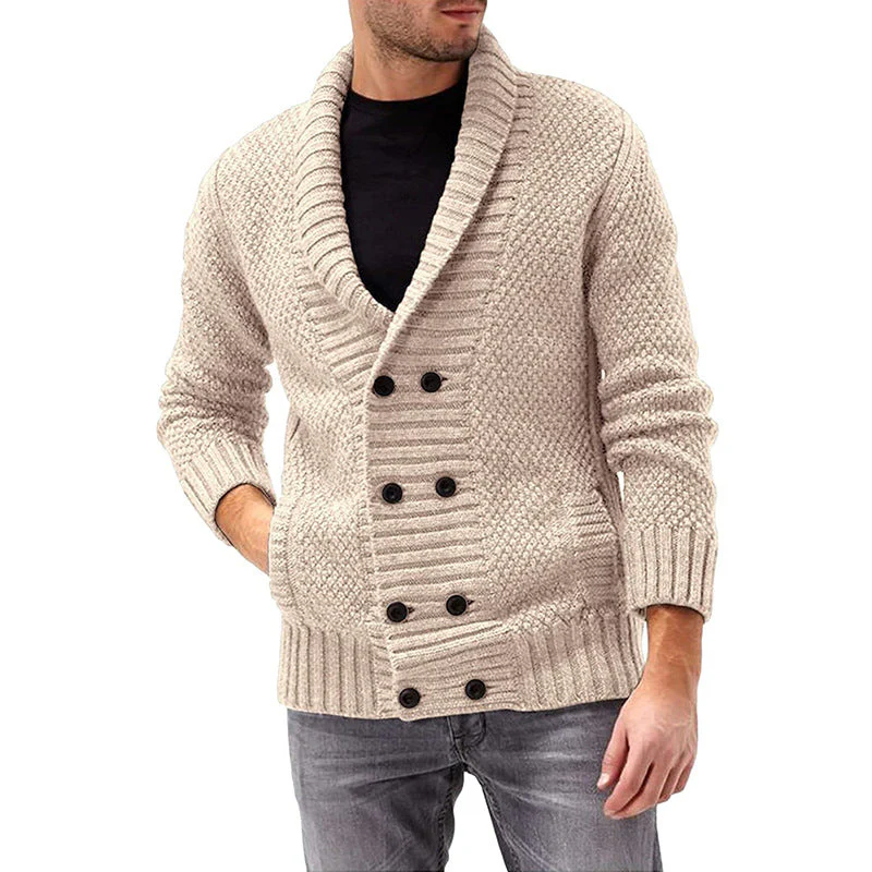 Men’s Ashton Double-Breasted Knit Cardigan