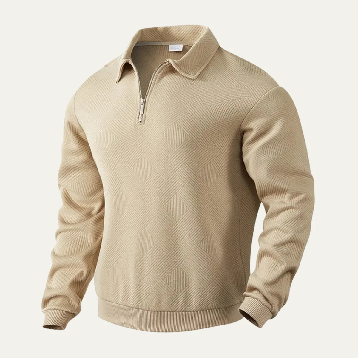 Men’s Half-Zip Pullover Sweater - Classic Stand Collar Knit Top