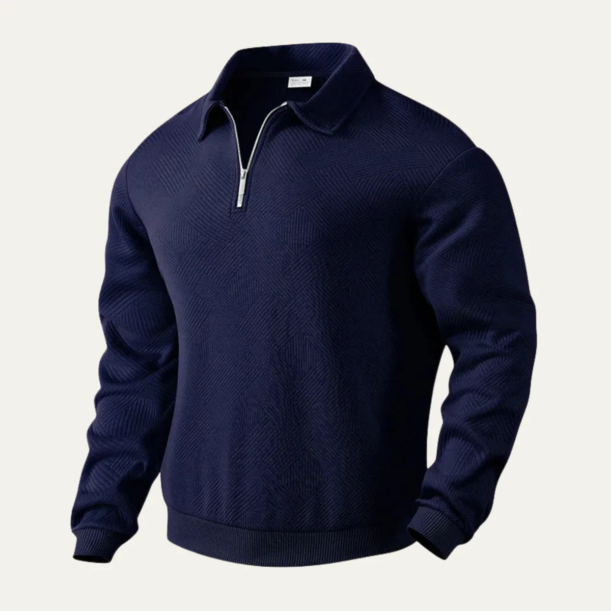 Men’s Half-Zip Pullover Sweater - Classic Stand Collar Knit Top