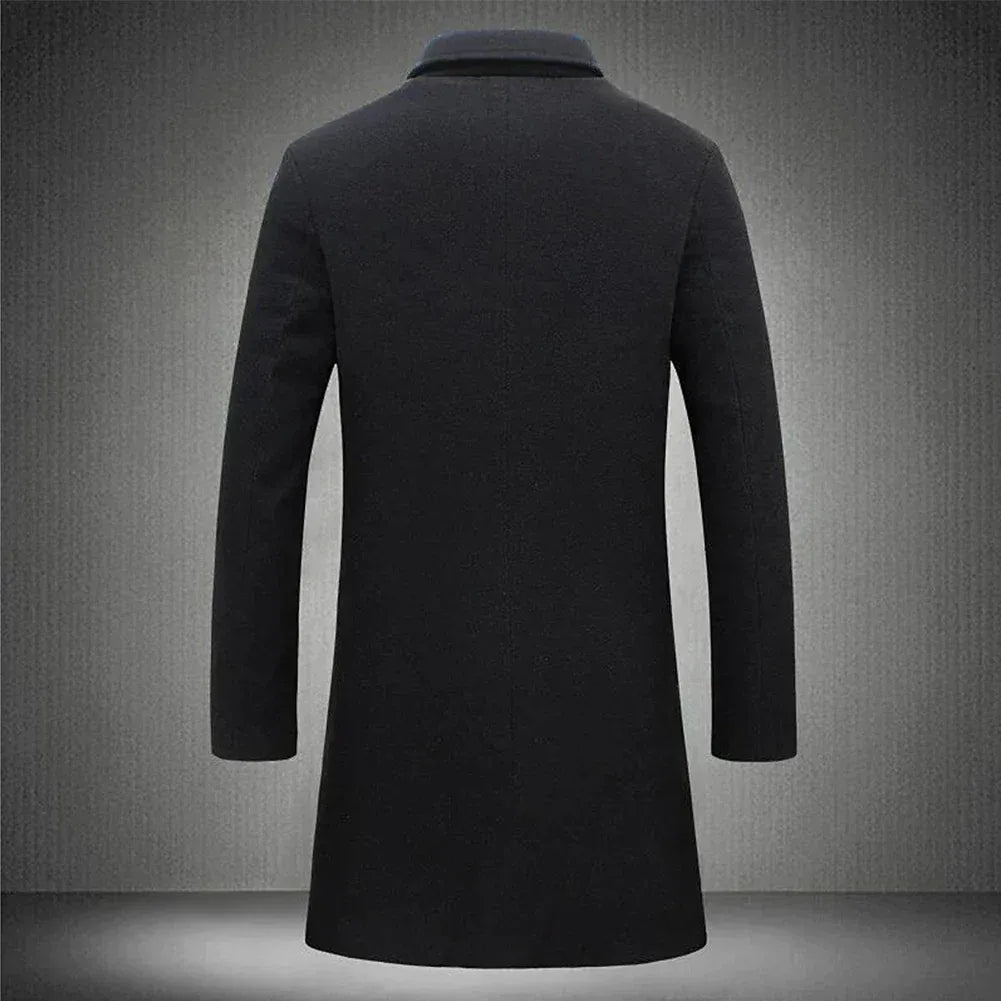 Men’s Winchester Longline Wool-Blend Overcoat