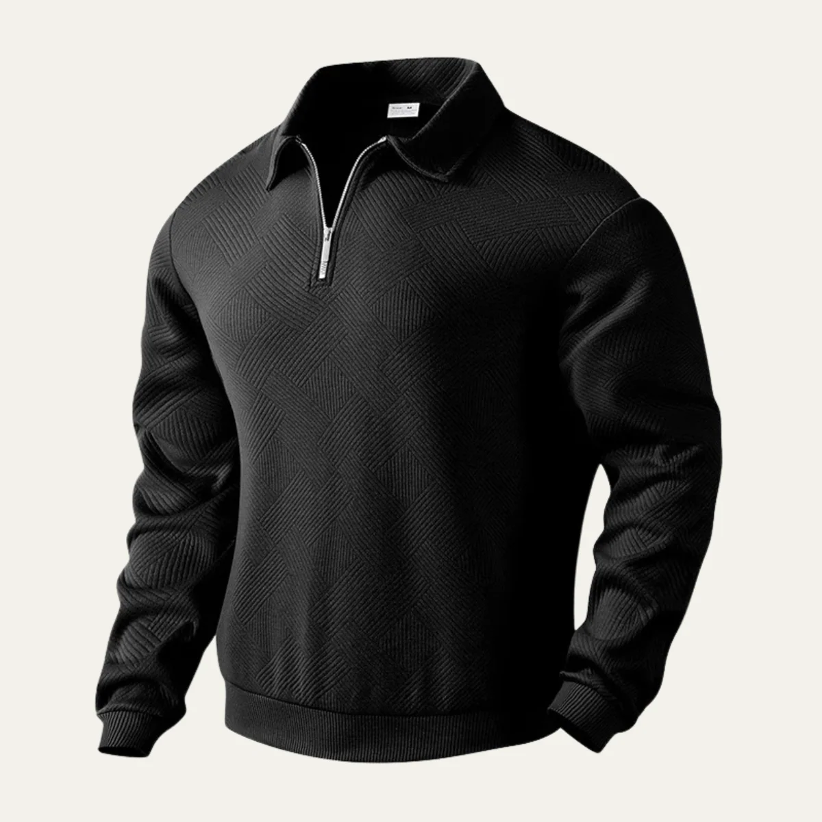 Men’s Half-Zip Pullover Sweater - Classic Stand Collar Knit Top