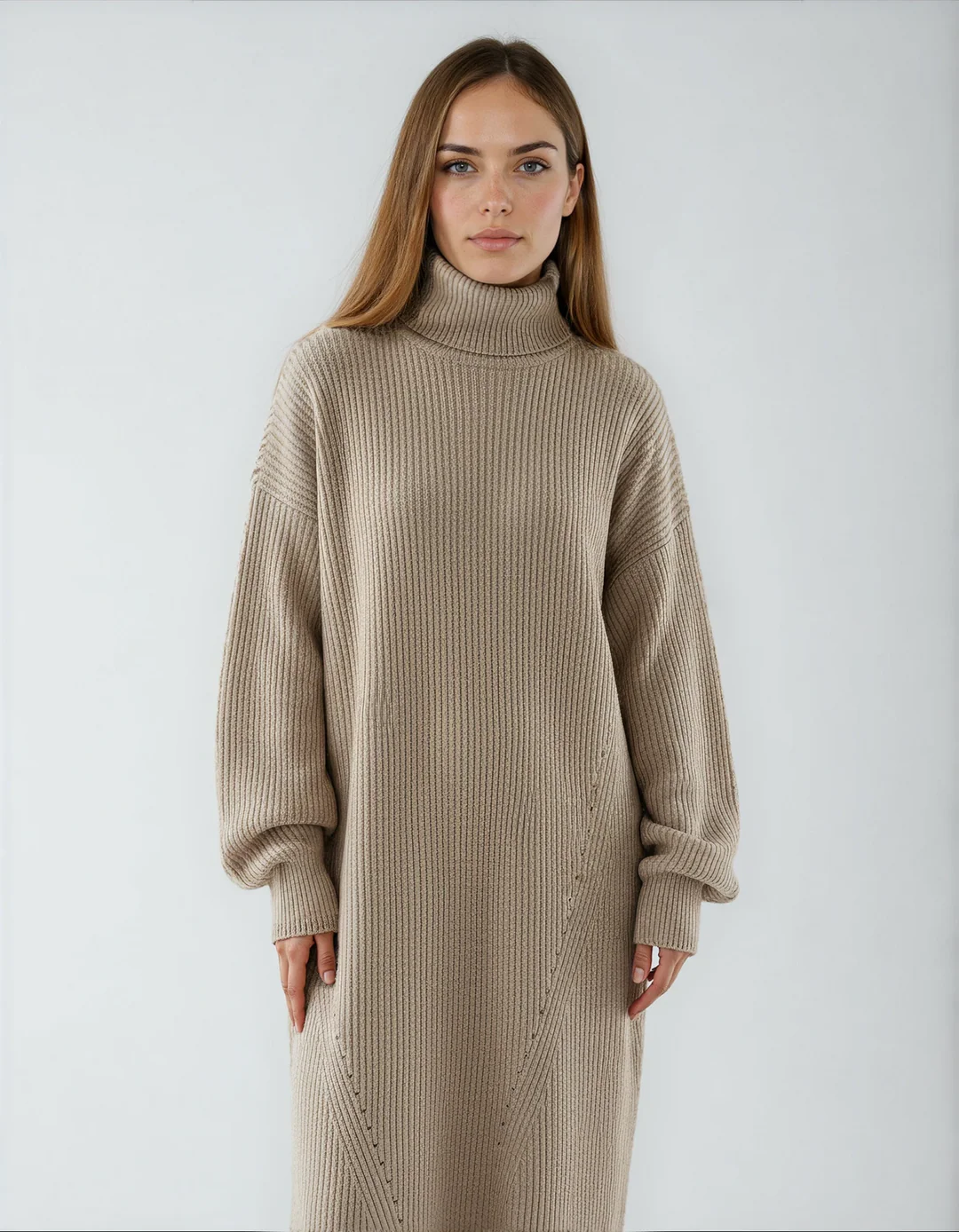 Women’s Nora Turtleneck Knit Midi Dress
