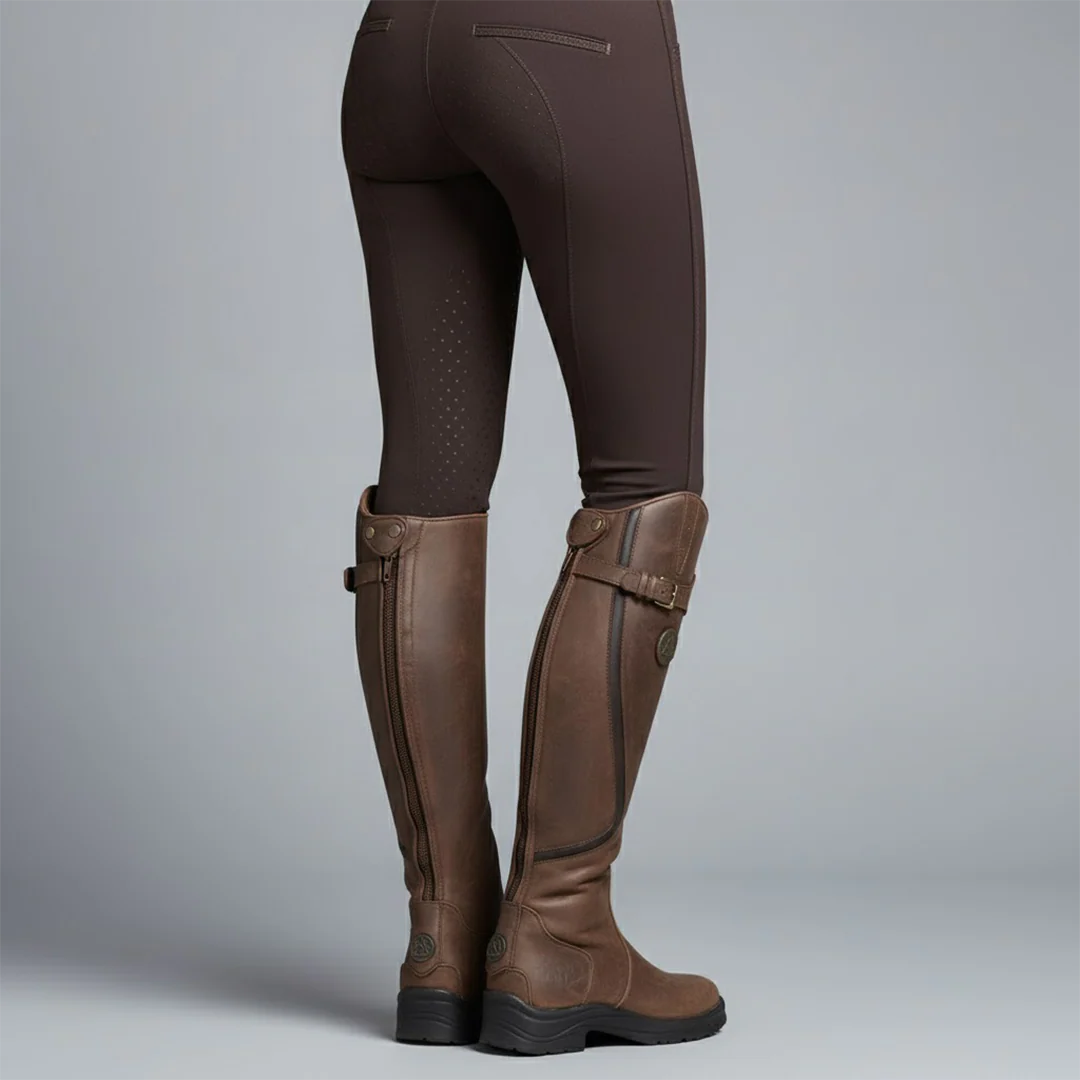 Women’s Tall Rubber Riding Boots - Waterproof Knee-High Style