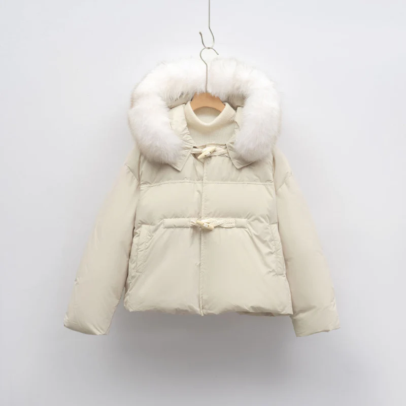 Women’s Aria Luxe Fur-Trim Short Puffer Jacket