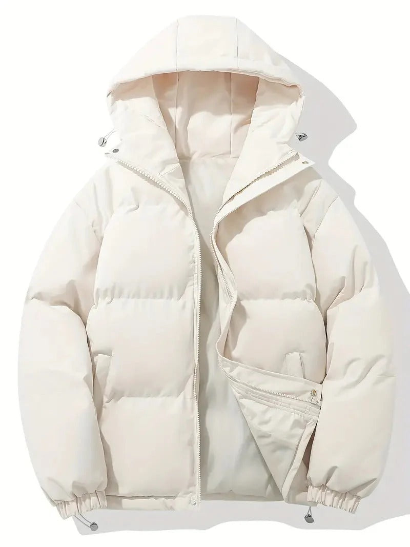 Men’s ArcticShield Hooded Puffer Jacket - Insulated Zip-Up Coat