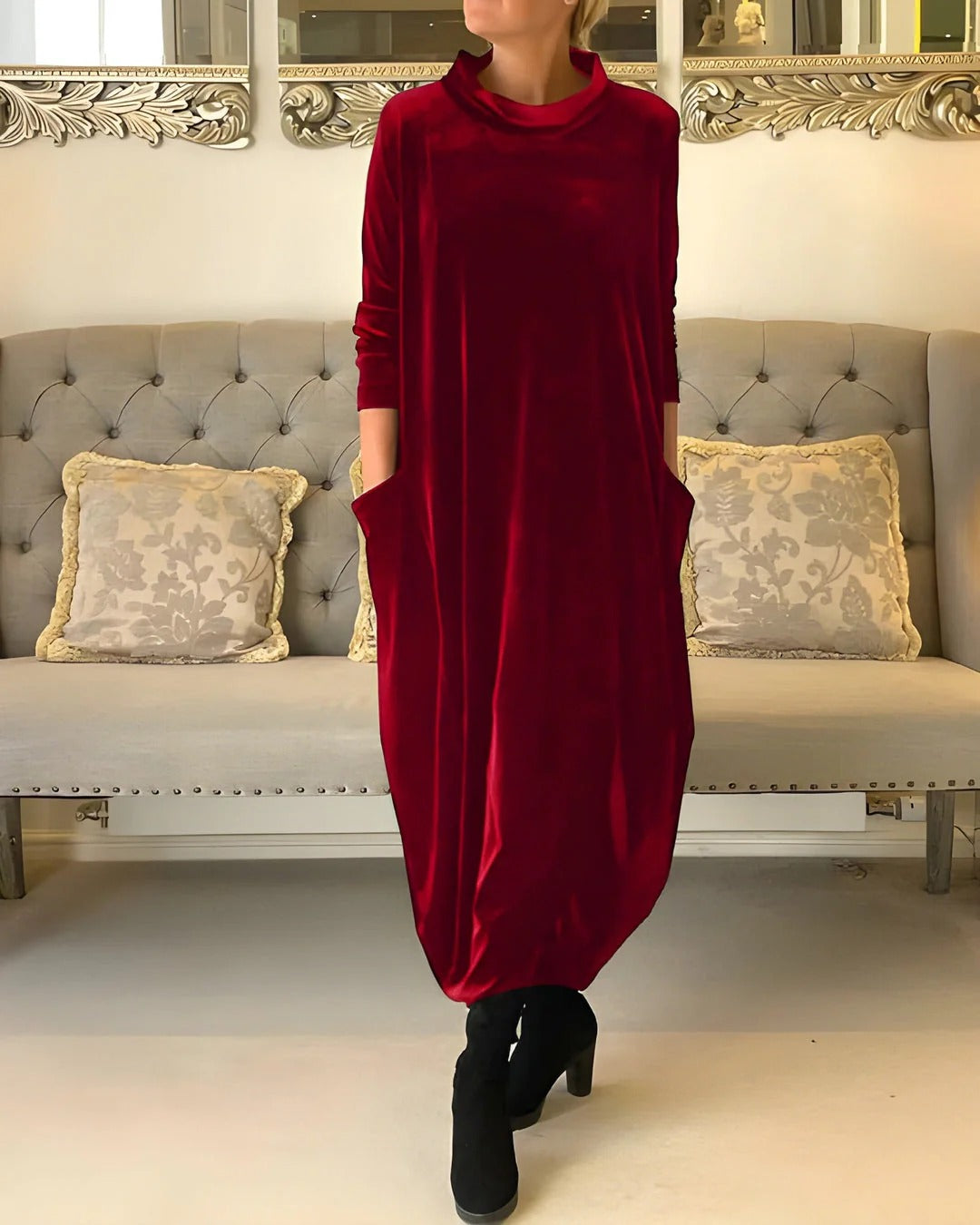 Women’s Velvet Aura Relaxed Maxi Dress