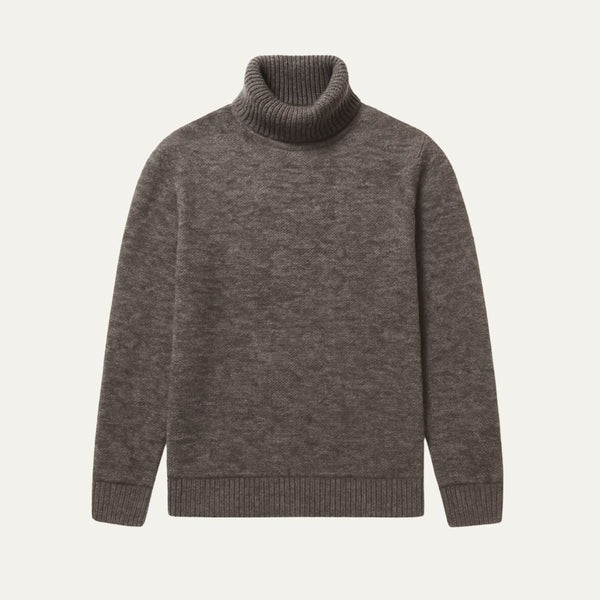 Men’s Classic Turtleneck Sweater - Slim Fit Ribbed Knit Pullover