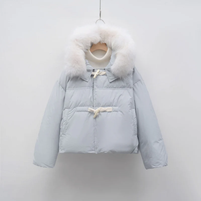 Women’s Aria Luxe Fur-Trim Short Puffer Jacket