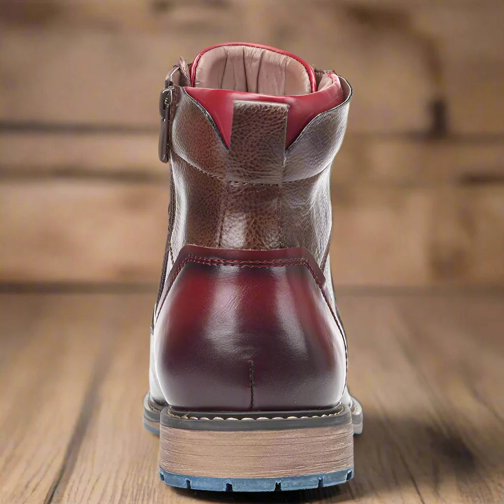 Men’s Lace-Up Ankle Boots - Classic Dress Work Boots