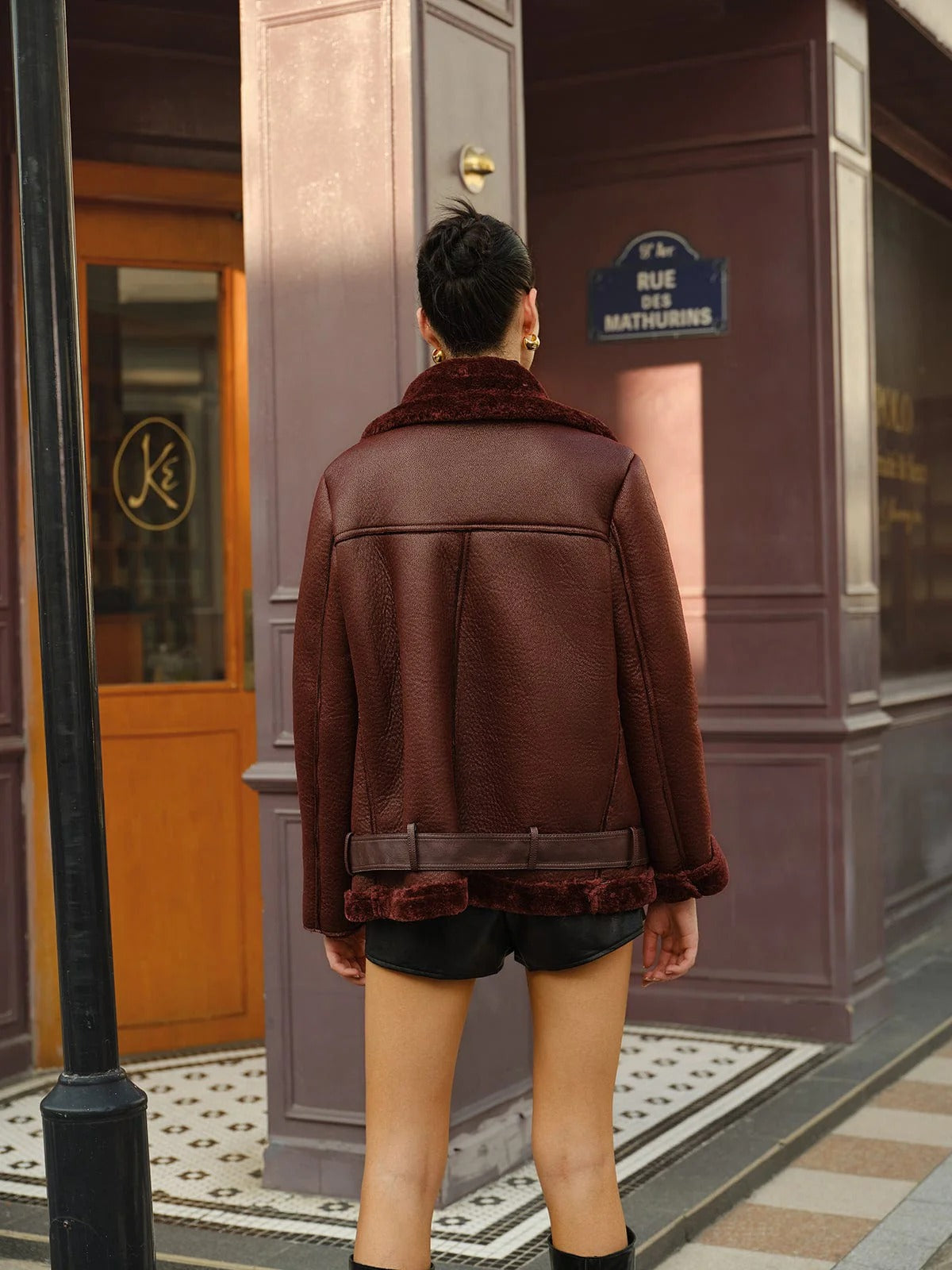 Shearling-Style Moto Jacket - Trendy Oversized Outerwear