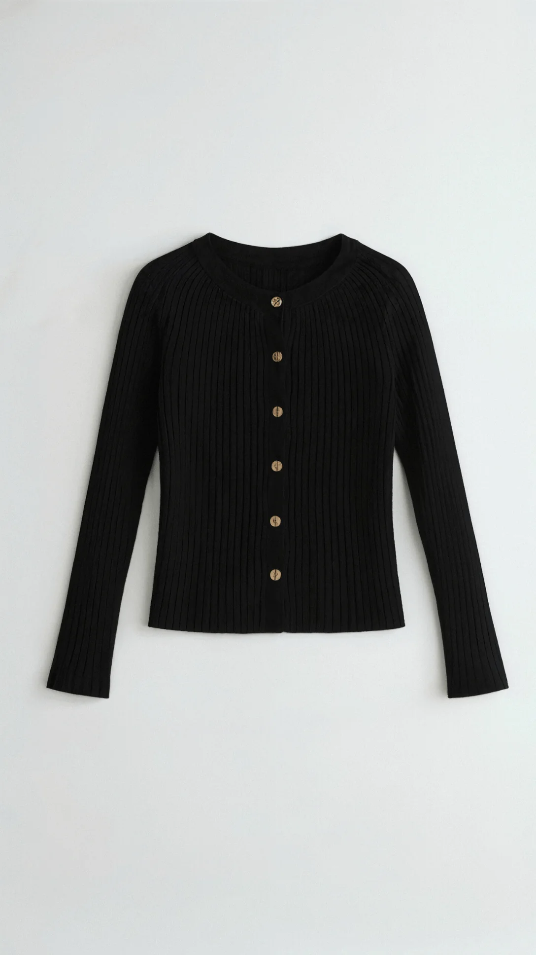 Women’s Ribbed Button-Up Knit Cardigan - Classic Slim Fit Sweater