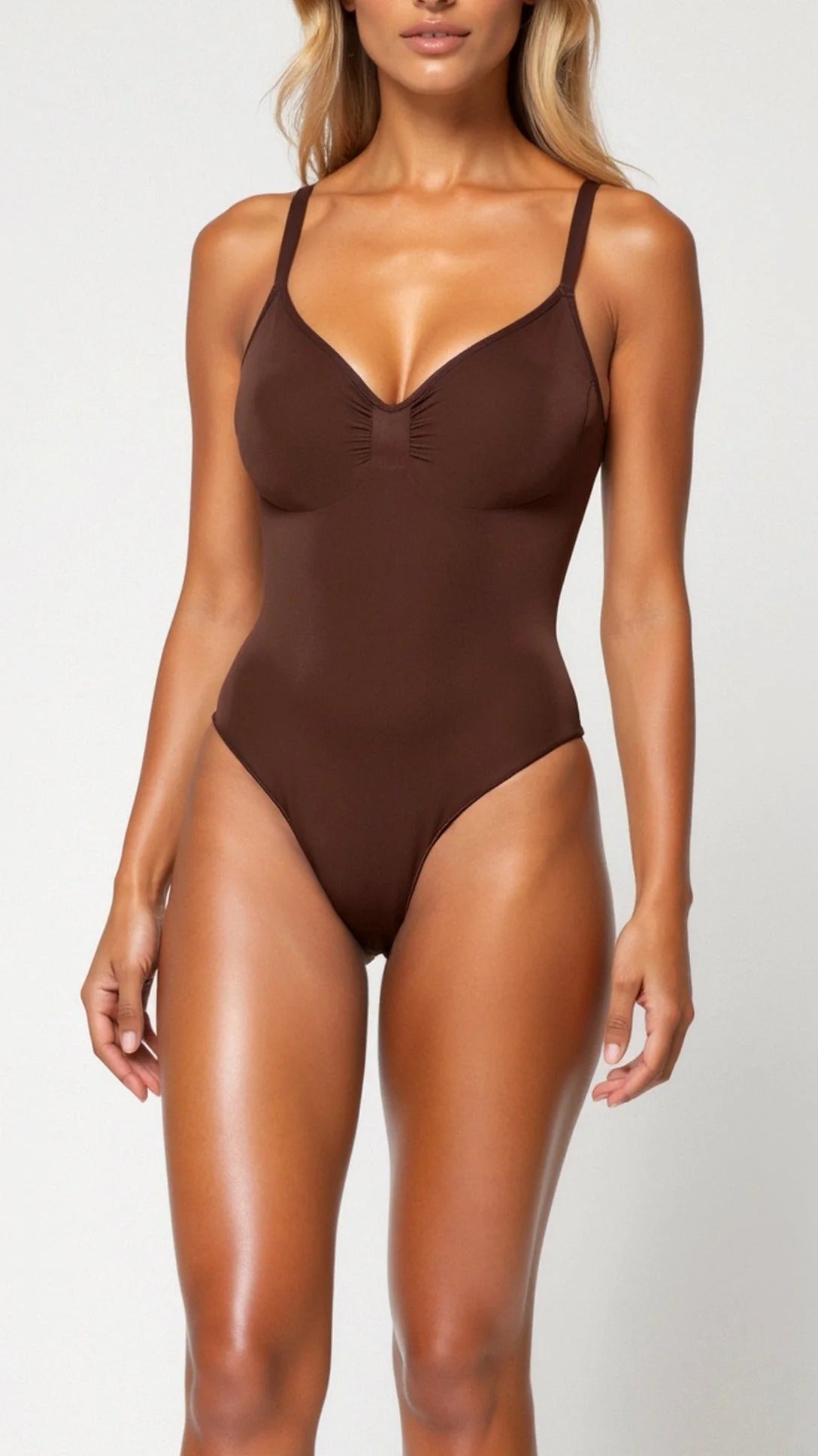 Women’s Seamless Thong Bodysuit - Smooth Sculpting Fit