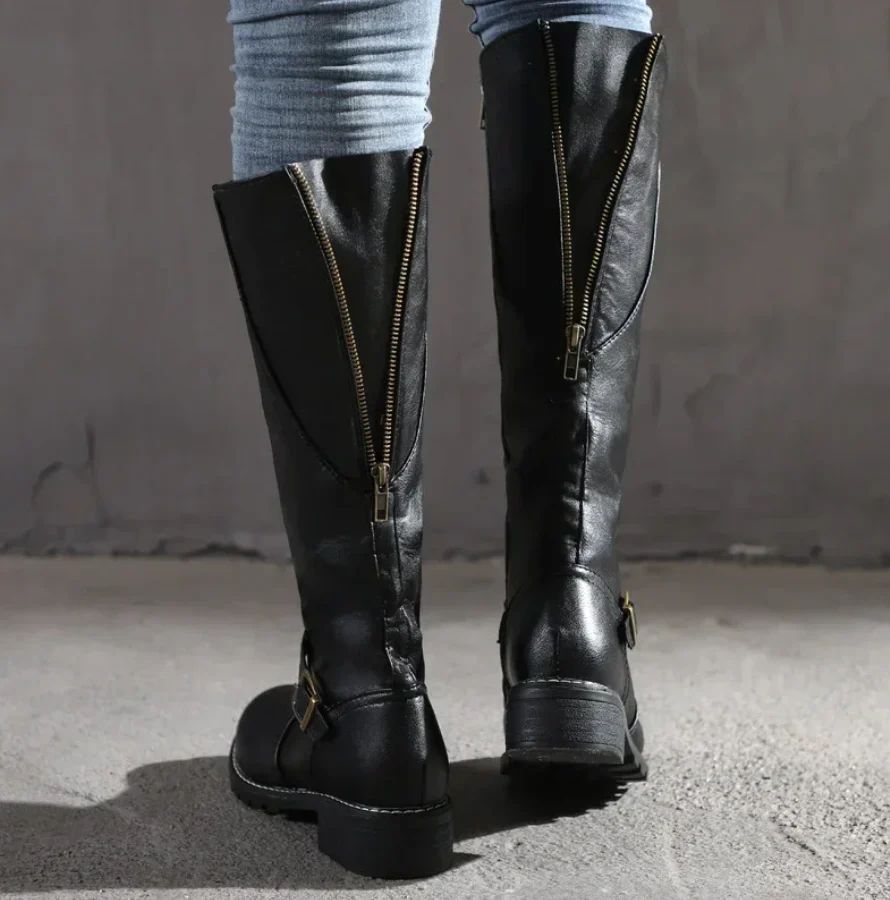 Women’s Emma Tall Buckle Boots - Classic Knee-High Everyday Style