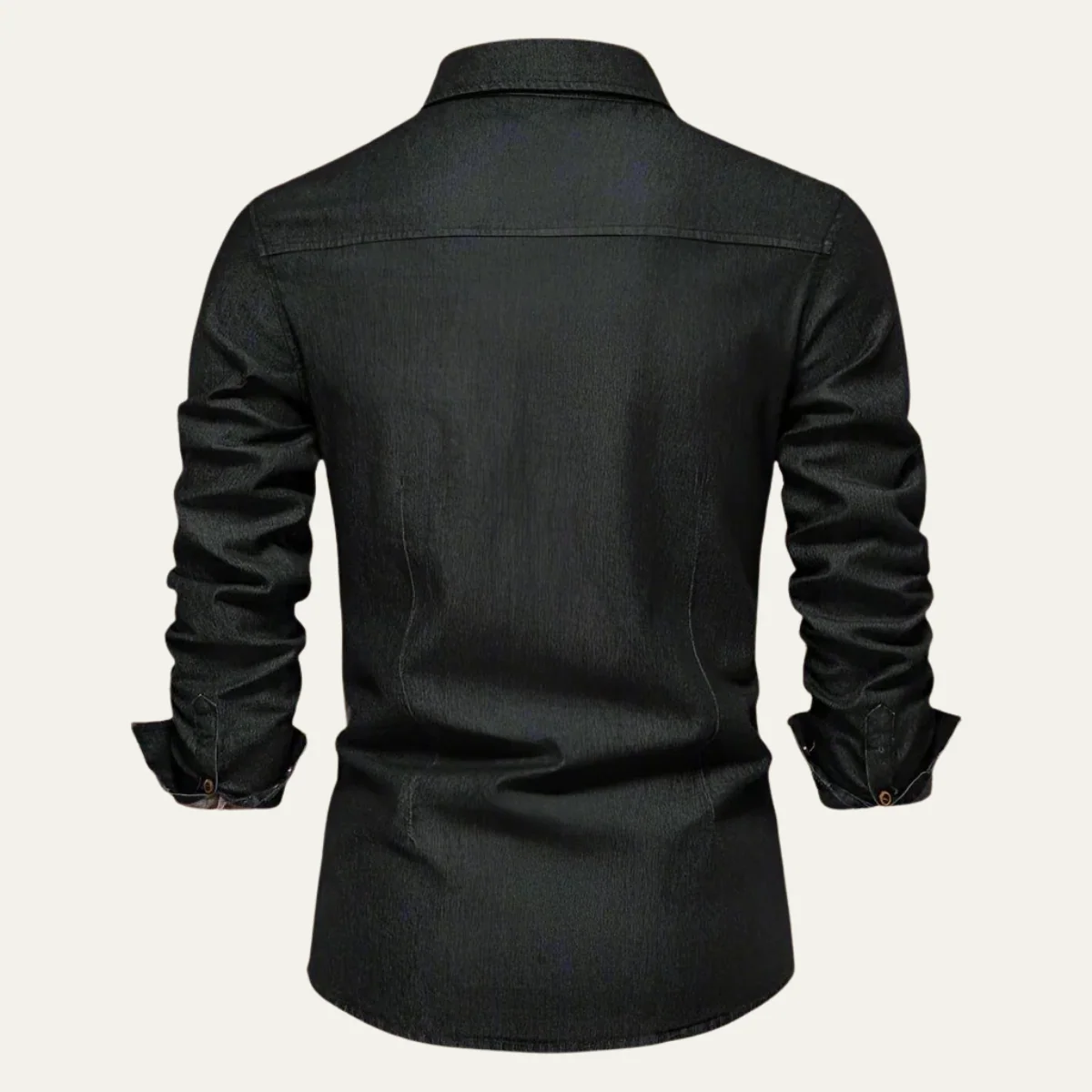 Men’s Classic Denim Shirt - Casual Button-Up Long Sleeve