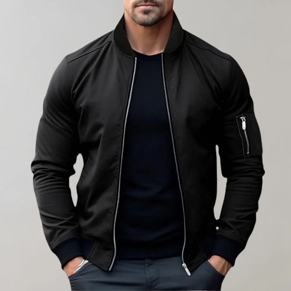 Men’s AeroFlex Lightweight Bomber Jacket - Everyday Zip-Up Layer