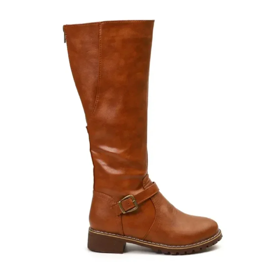 Women’s Emma Tall Buckle Boots - Classic Knee-High Everyday Style