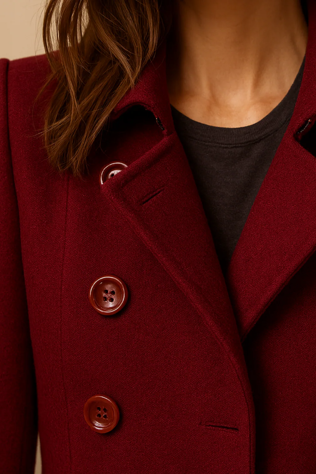 Women’s Celeste Double-Breasted Tailored Mid-Length Coat