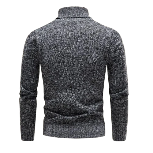 Men’s Classic Turtleneck Sweater - Slim Fit Ribbed Knit Pullover