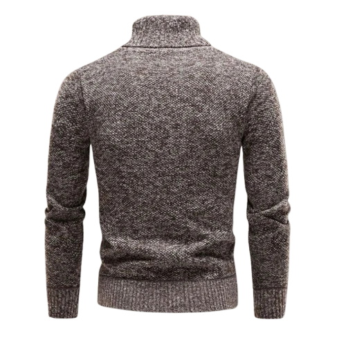 Men’s Classic Turtleneck Sweater - Slim Fit Ribbed Knit Pullover