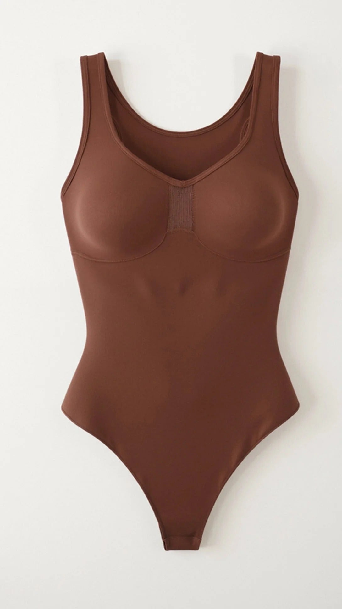 Women’s Seamless Scoop Neck Thong Bodysuit - Contour Fit Essential