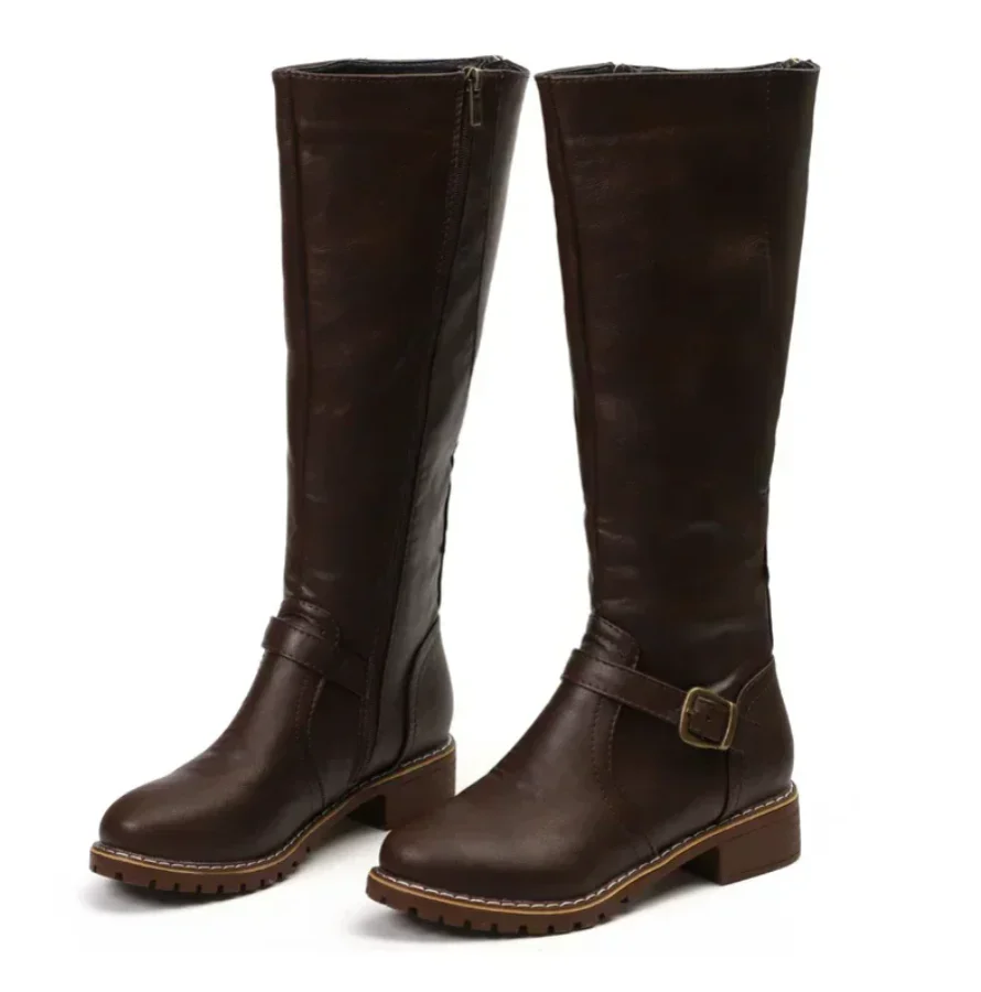 Women’s Emma Tall Buckle Boots - Classic Knee-High Everyday Style