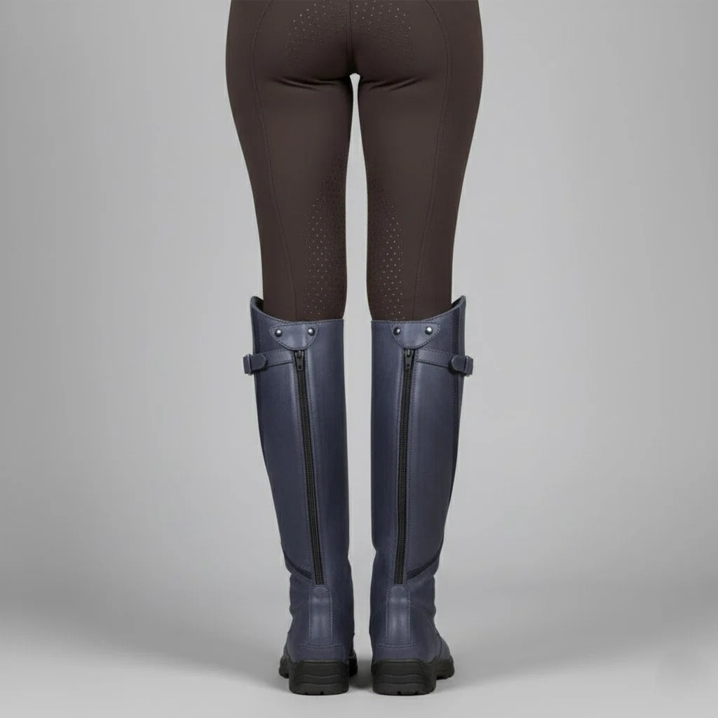 Women’s Tall Rubber Riding Boots - Waterproof Knee-High Style