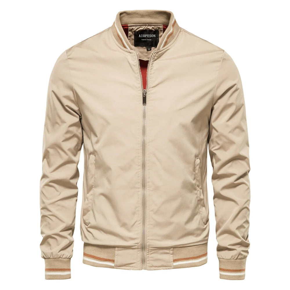 Men’s Classic Lightweight Bomber Jacket - Casual Zip-Up Outerwear