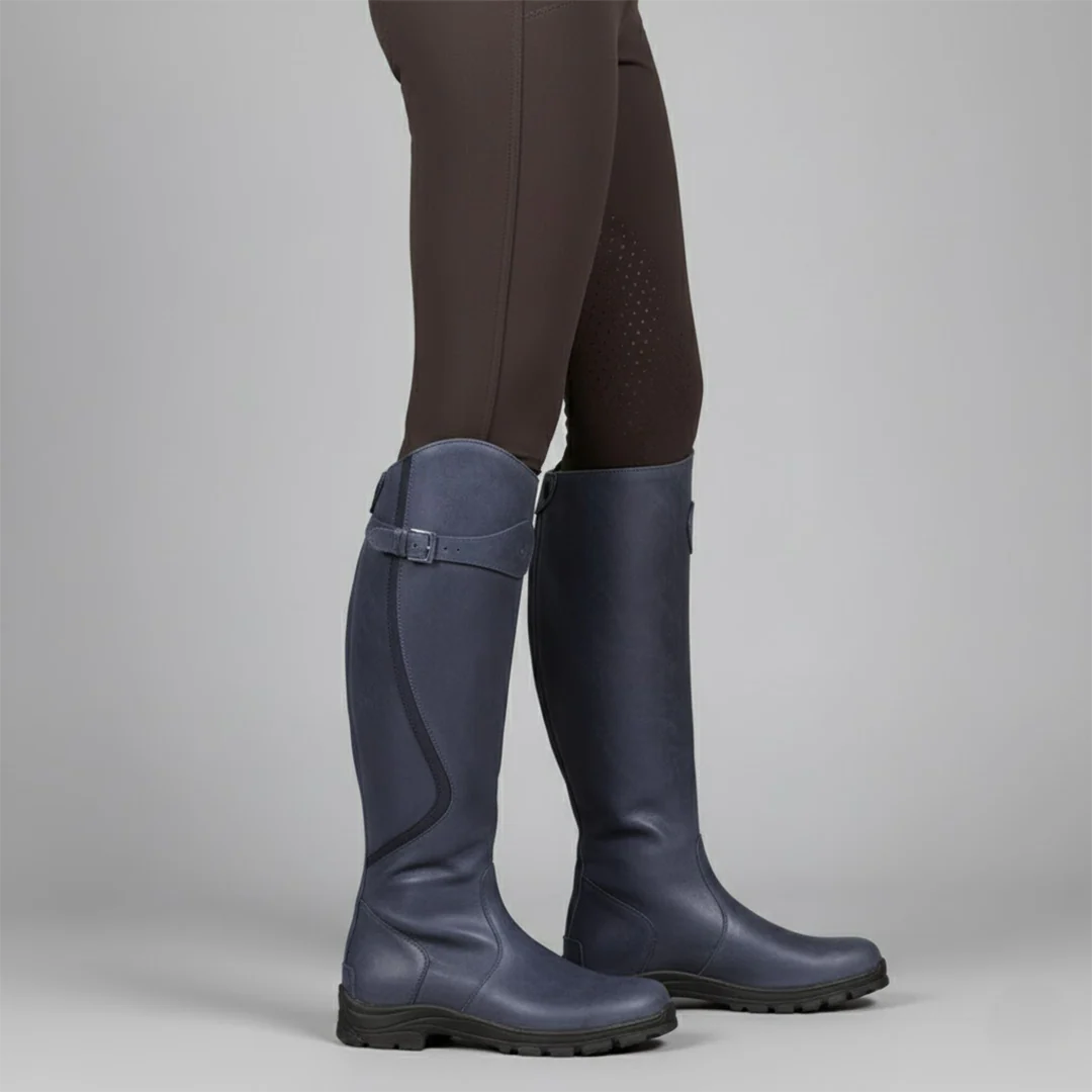 Women’s Tall Rubber Riding Boots - Waterproof Knee-High Style
