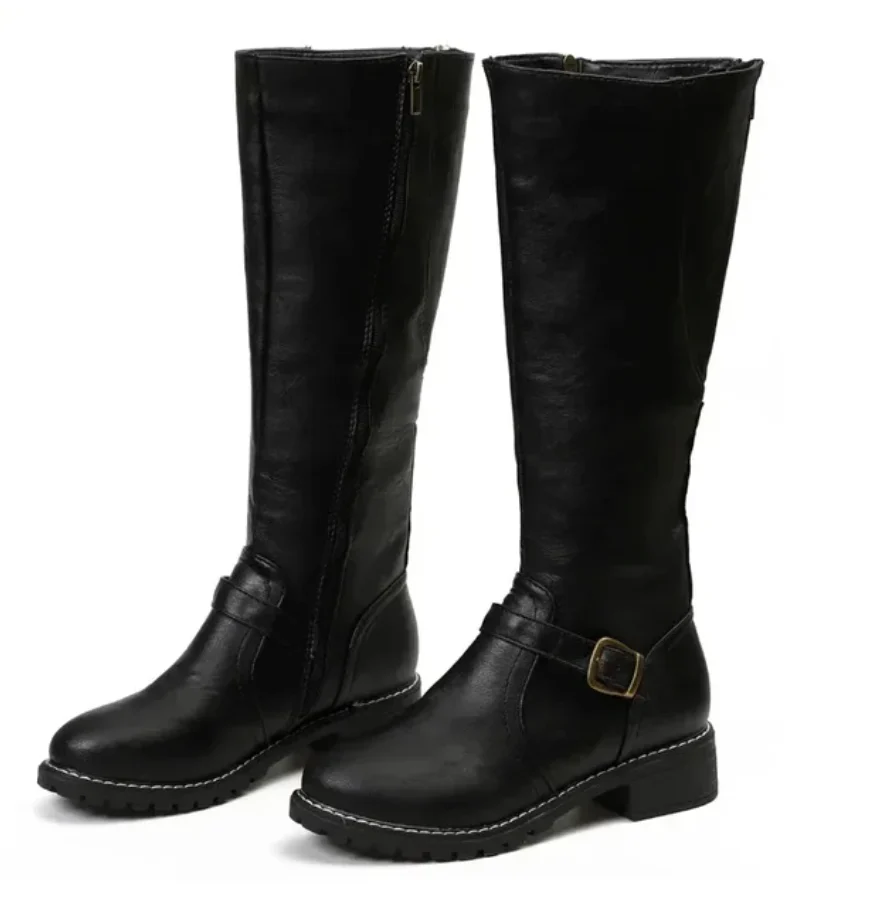 Women’s Emma Tall Buckle Boots - Classic Knee-High Everyday Style