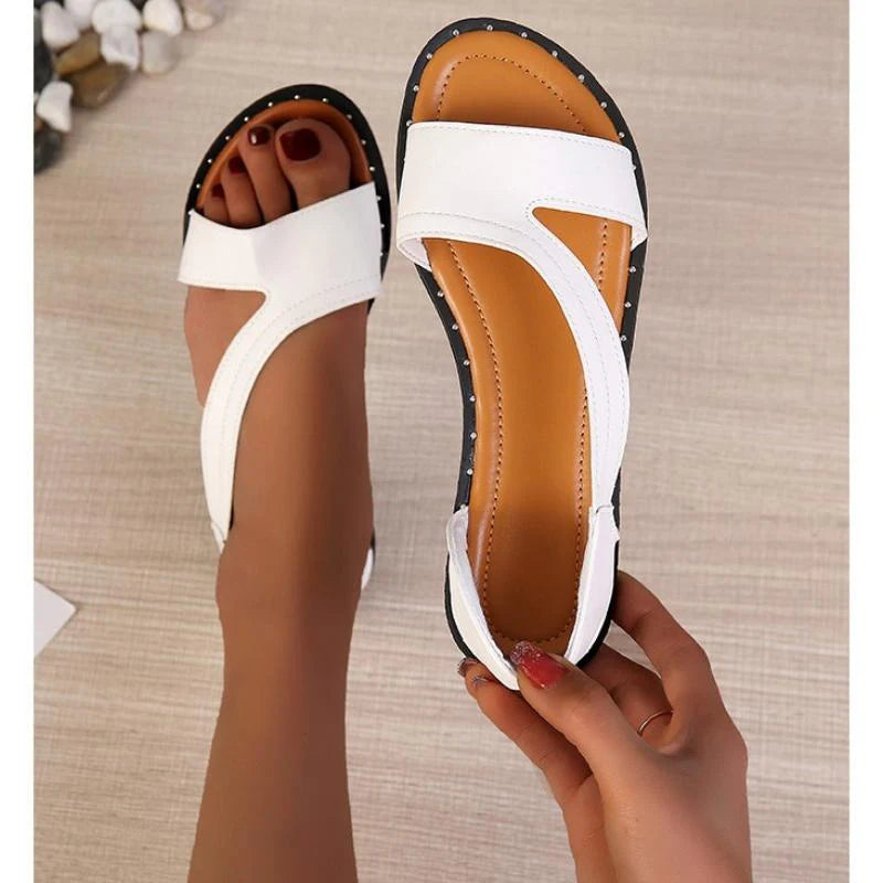 Izzie - Leather Platform Sandals