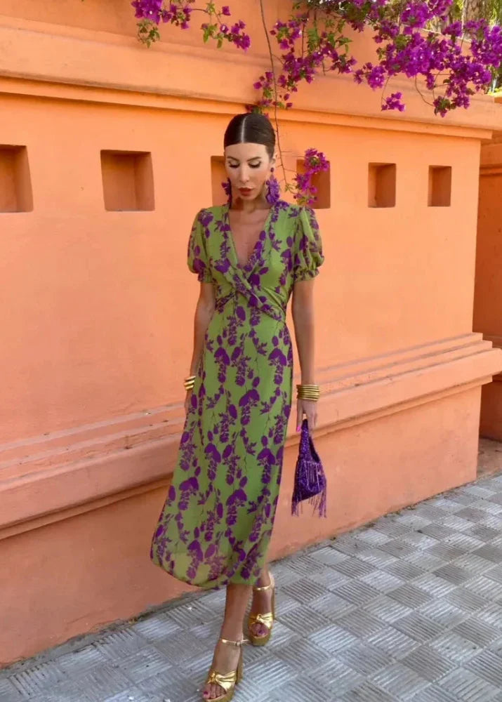 Jackie - Floral Wrap Maxi Dress