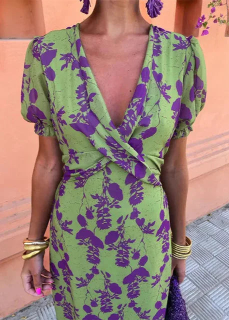 Jackie - Floral Wrap Maxi Dress