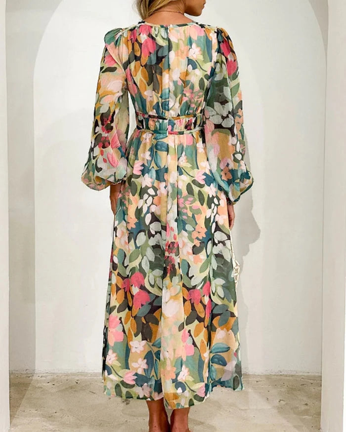 Jessica - Elegant Floral Maxi Dress
