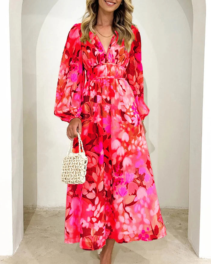 Jessica - Elegant Floral Maxi Dress