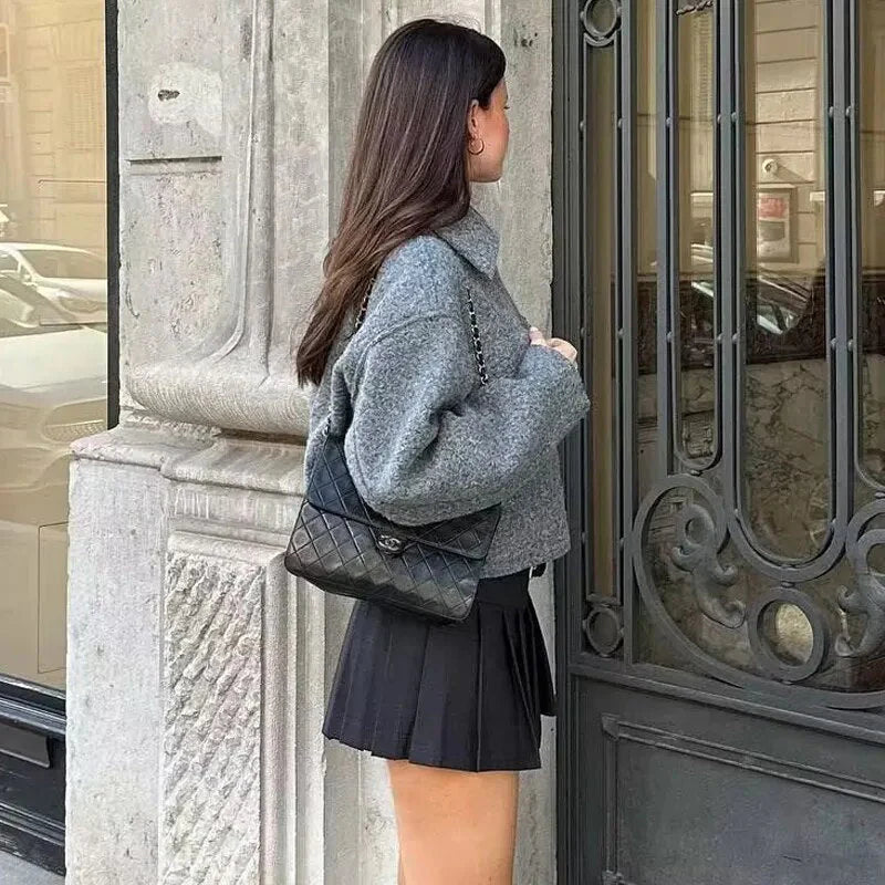 Women’s Cropped Bouclé Jacket
