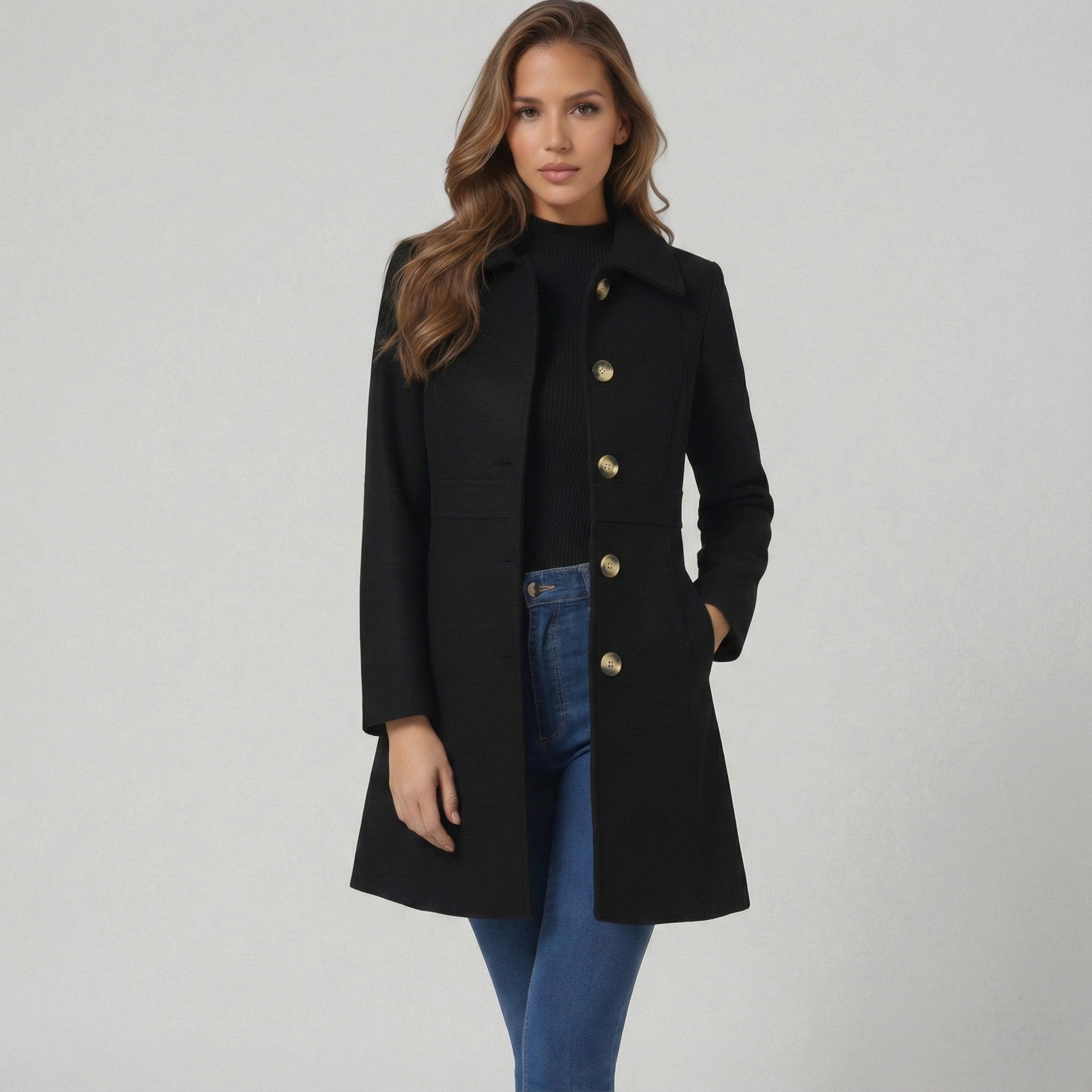 Women's Button-Placket Coat