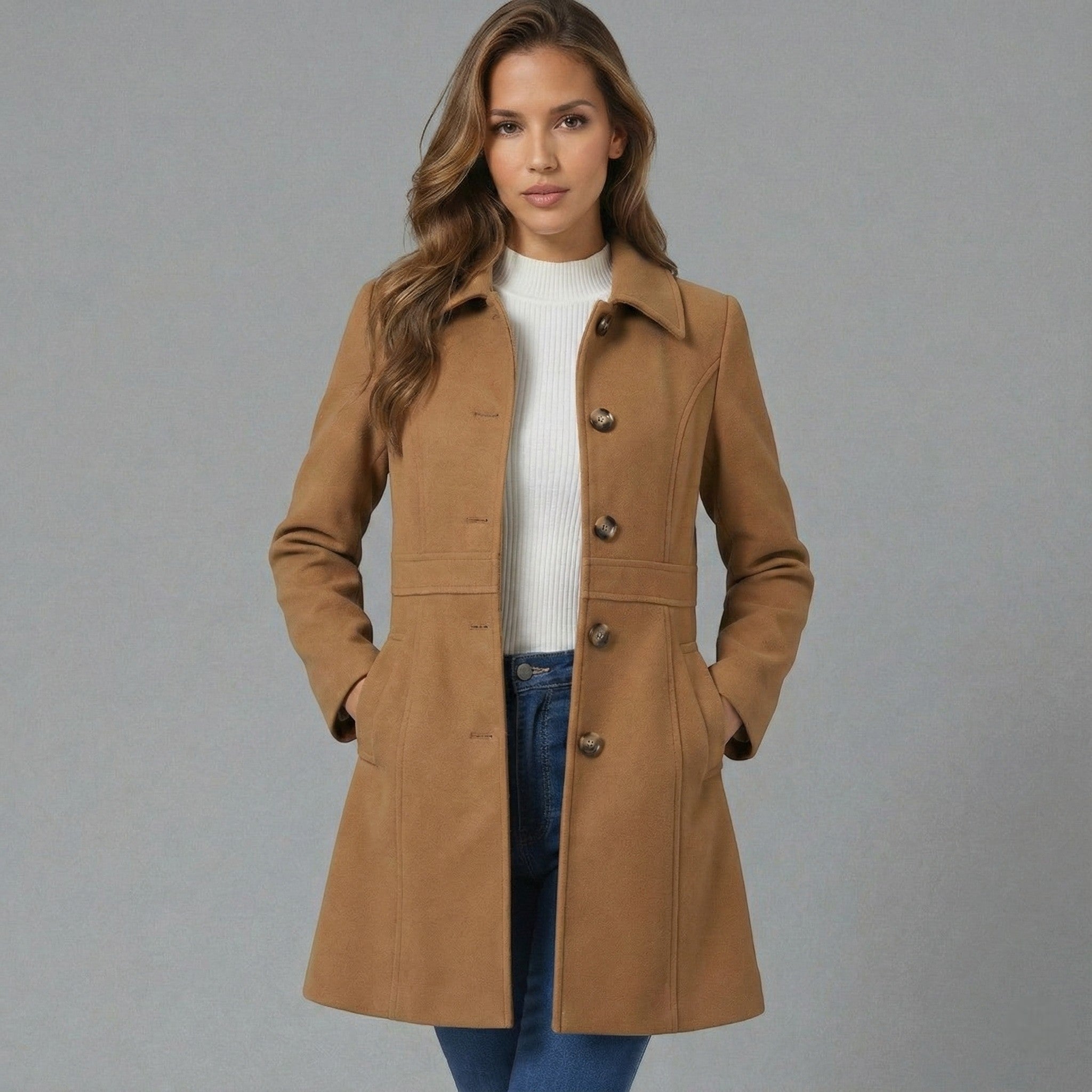 Women's Button-Placket Coat