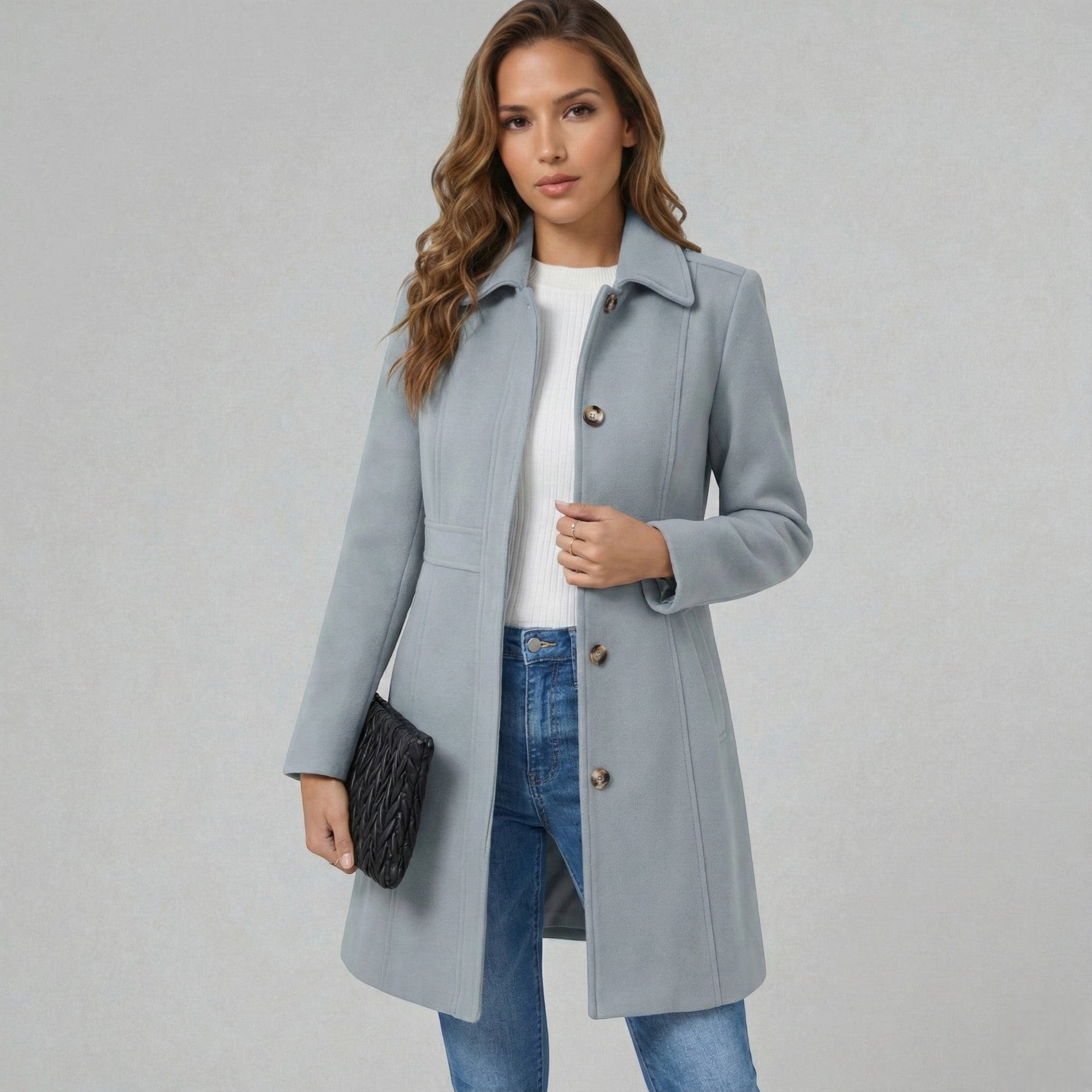 Women's Button-Placket Coat