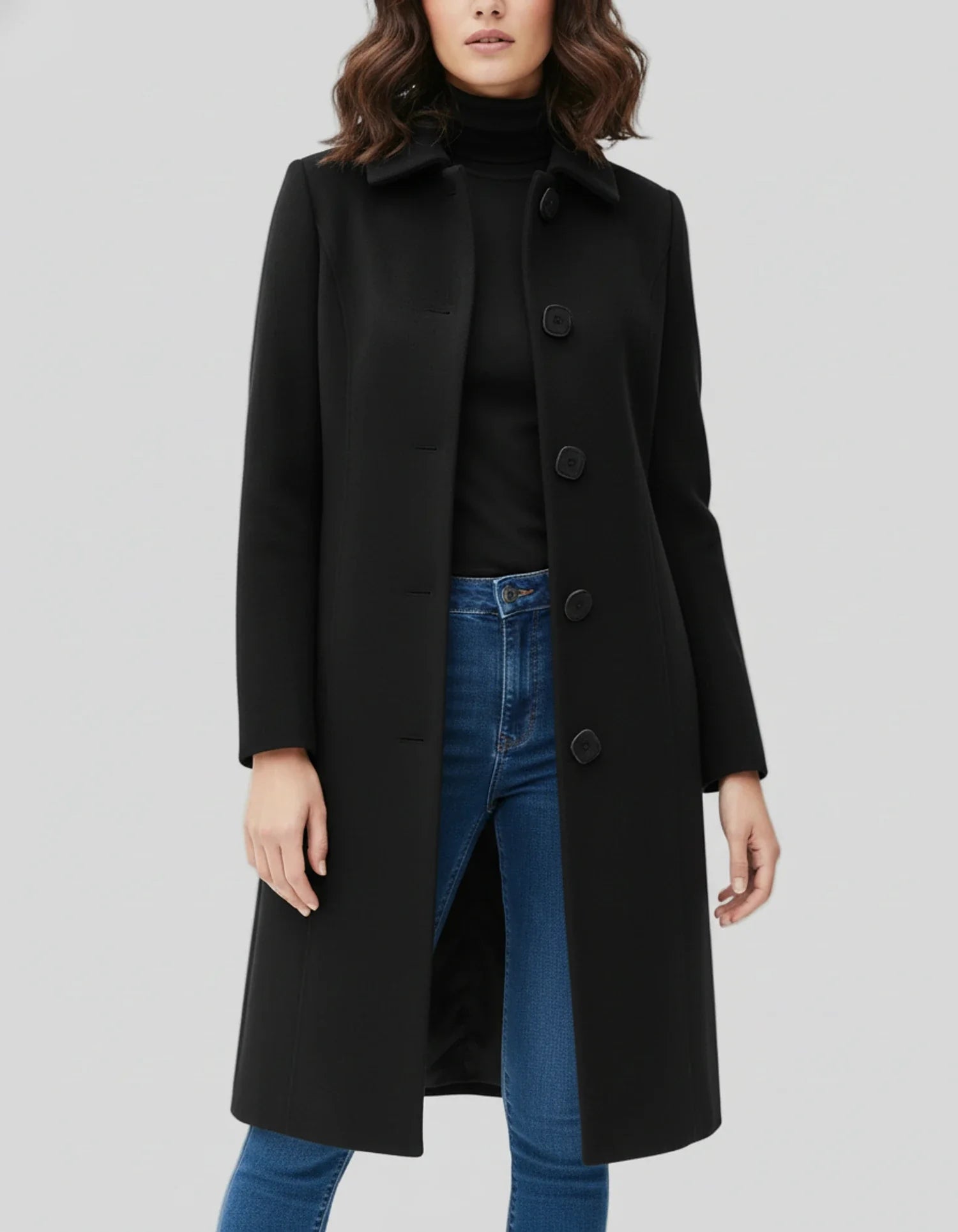 Women’s Single-Breasted Winter Trench Coat