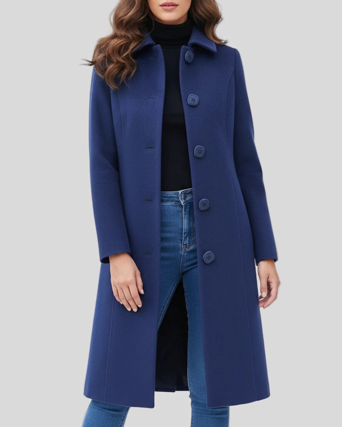 Women’s Single-Breasted Winter Trench Coat