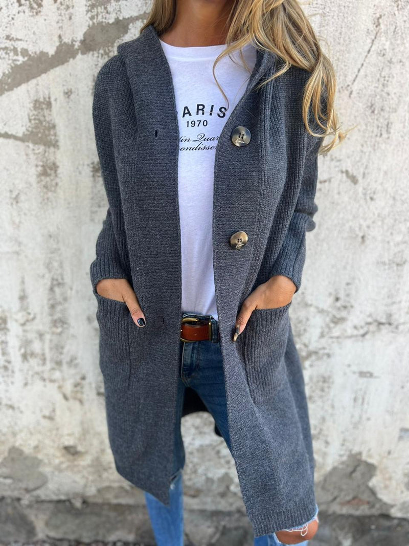 Women’s Longline Button-Up Cardigan - Open Front Knitwear
